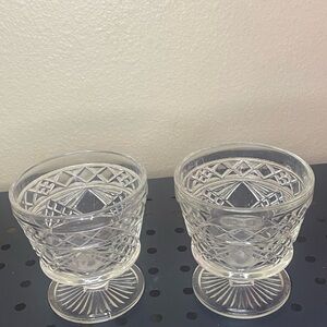 Elegant Clear Glass Dessert Cups